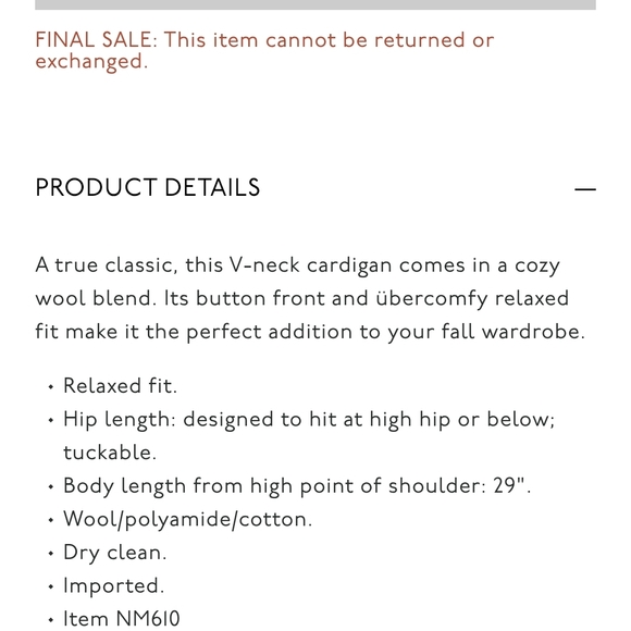 Madewell Relaxed V Neck Cardigan Size S - Picture 7 of 9